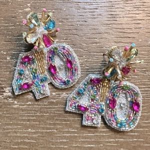 Taylor Shaye Designs 40th Birthday Milestone Beaded Earrings